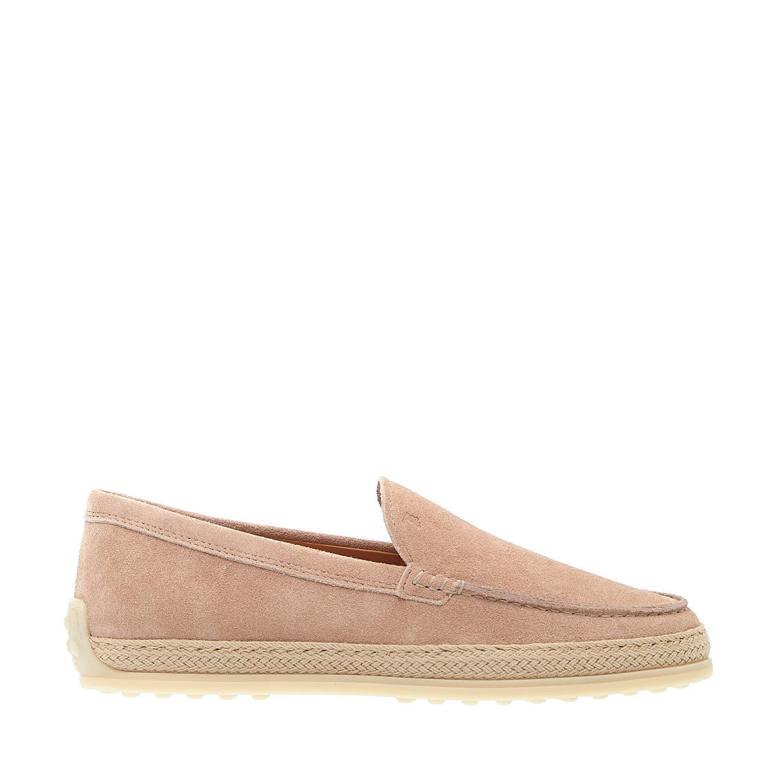 Pink Suede Slipper With Rope