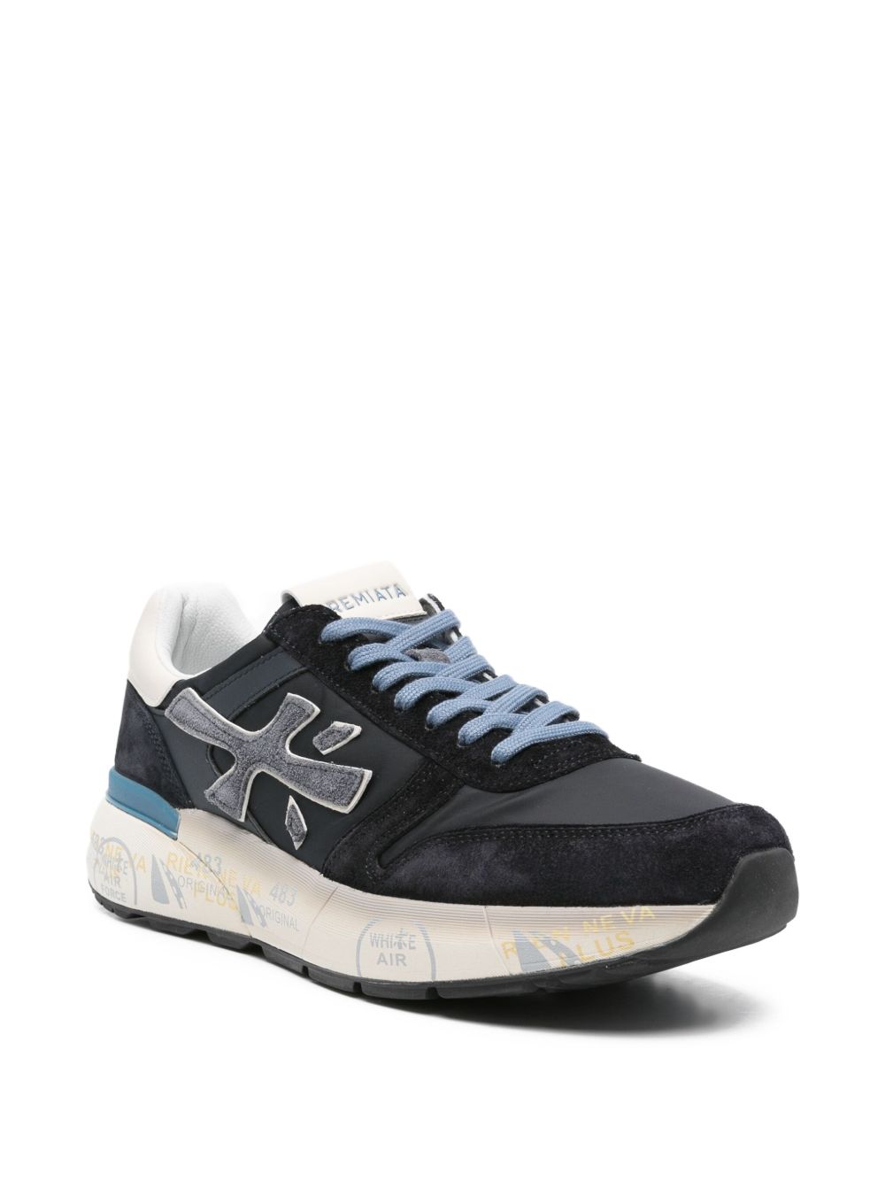 Dark Blue Suede Sneakers