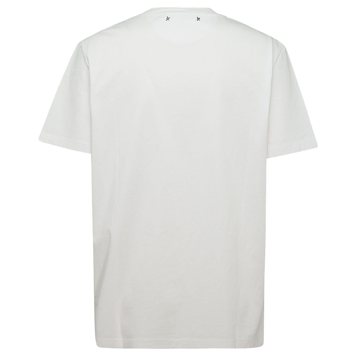 White T-Shirt with Subtle Neckline Detail