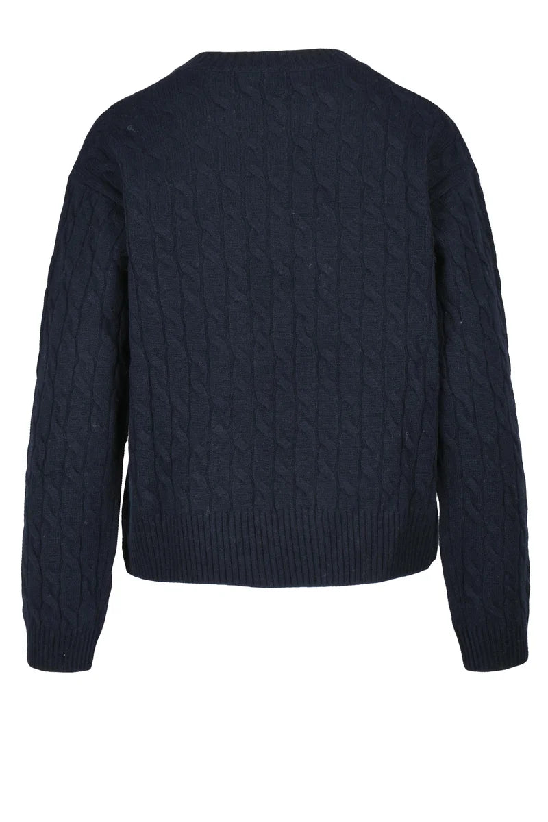 Crew Neck Wool Sweater - Multicolor