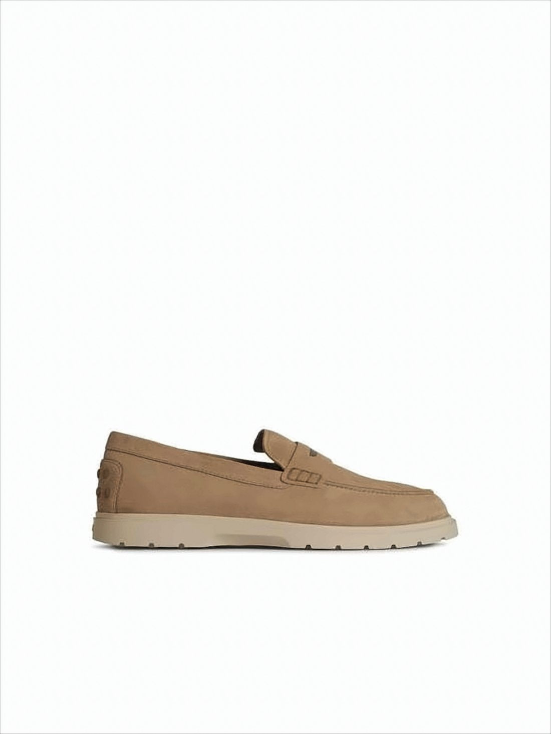 Minimalist Calf Leather Loafers with Rubber Sole