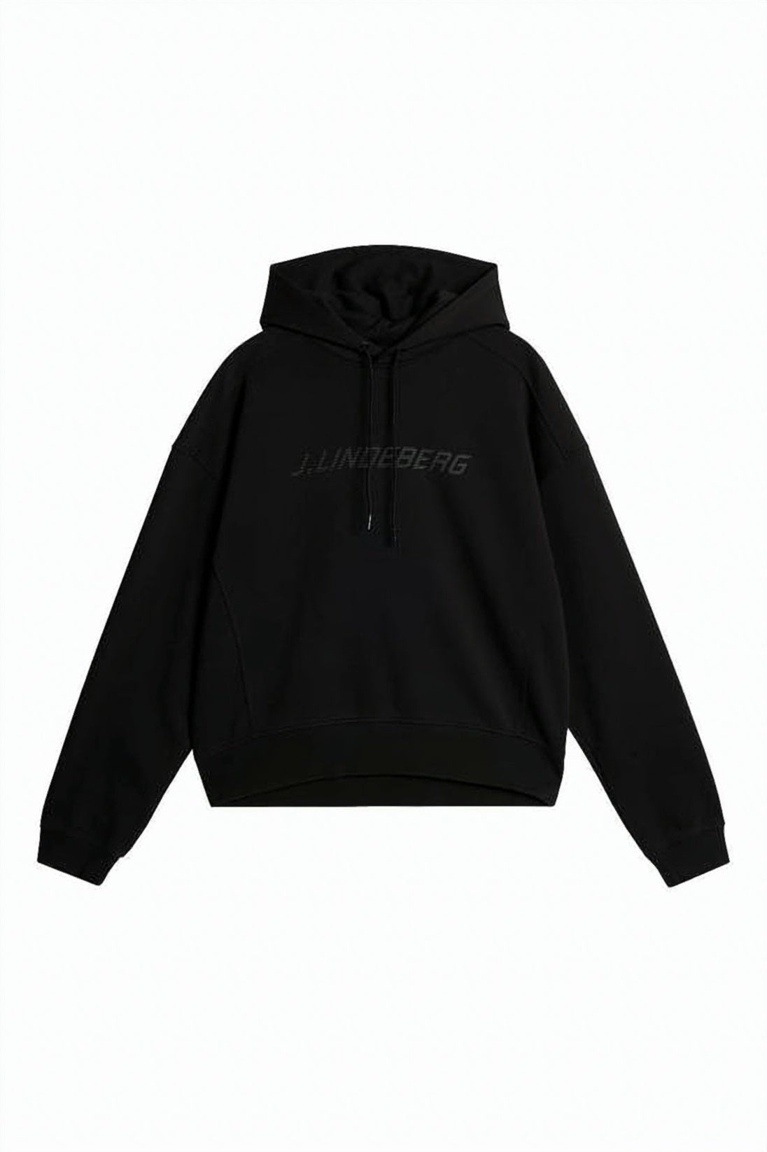 Cropped Relaxed-Fit Hoodie with Tonal Logo