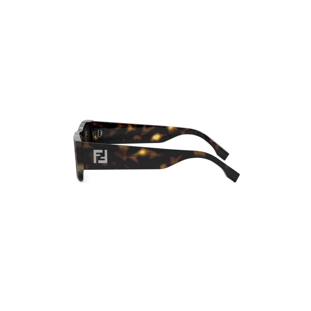 Fe40144i Rectangular Tortoiseshell Sunglasses