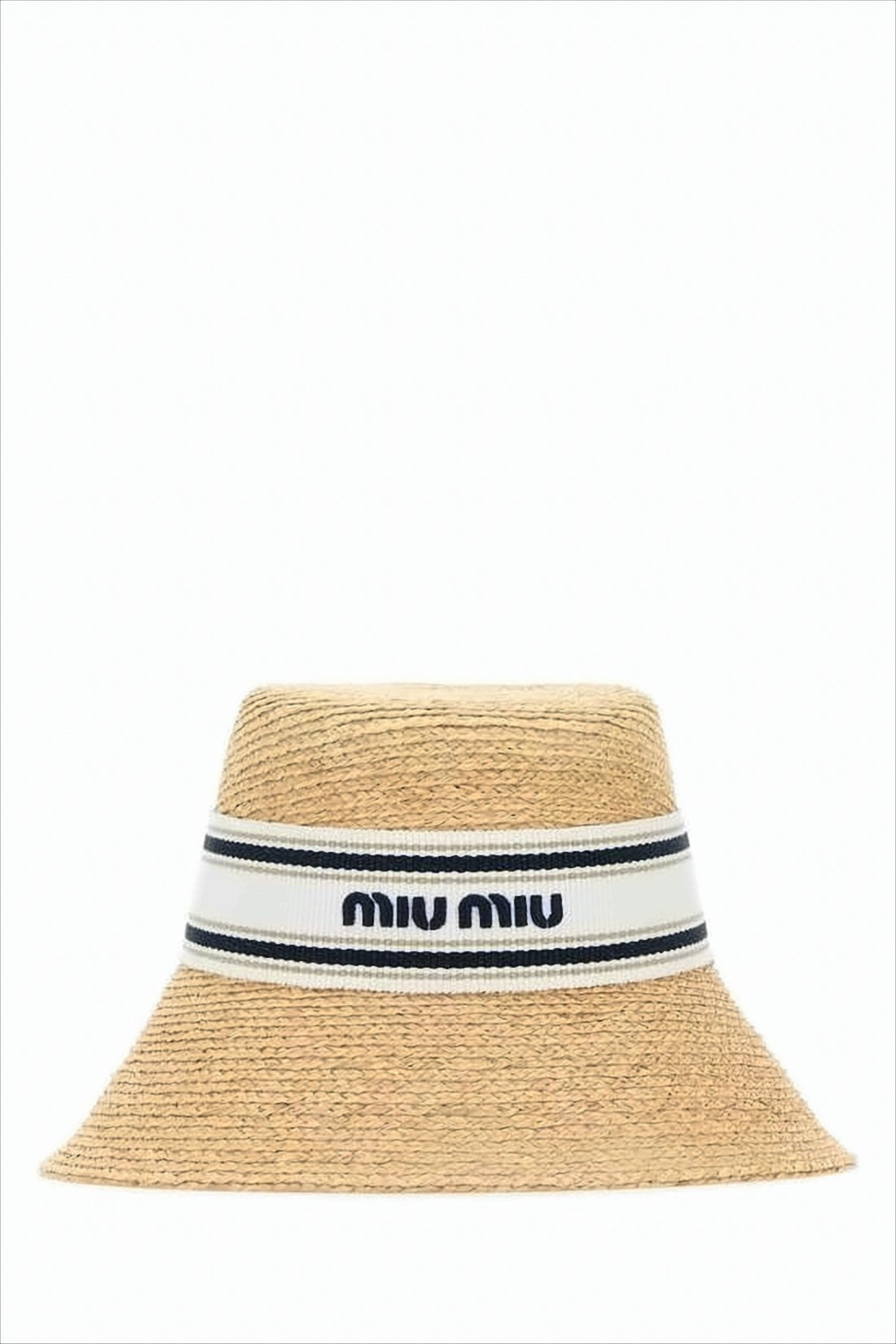 Woven Raffia Wide-Brimmed Hat