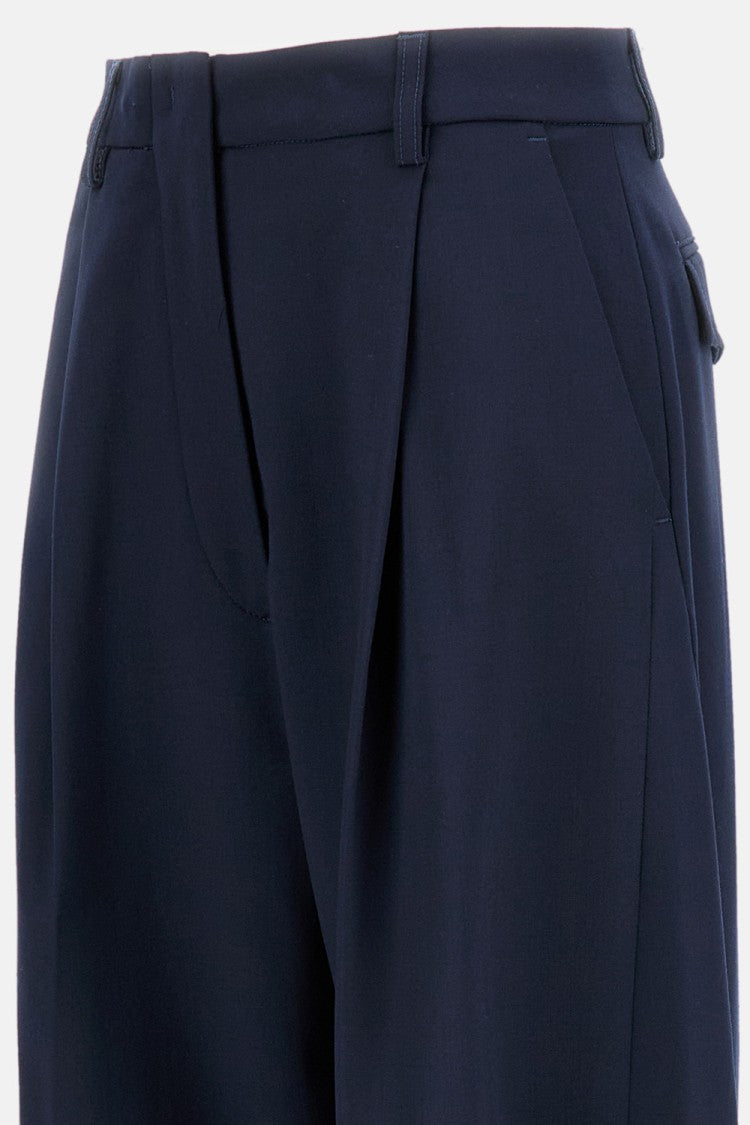 Wide Trousers With Side Pockets