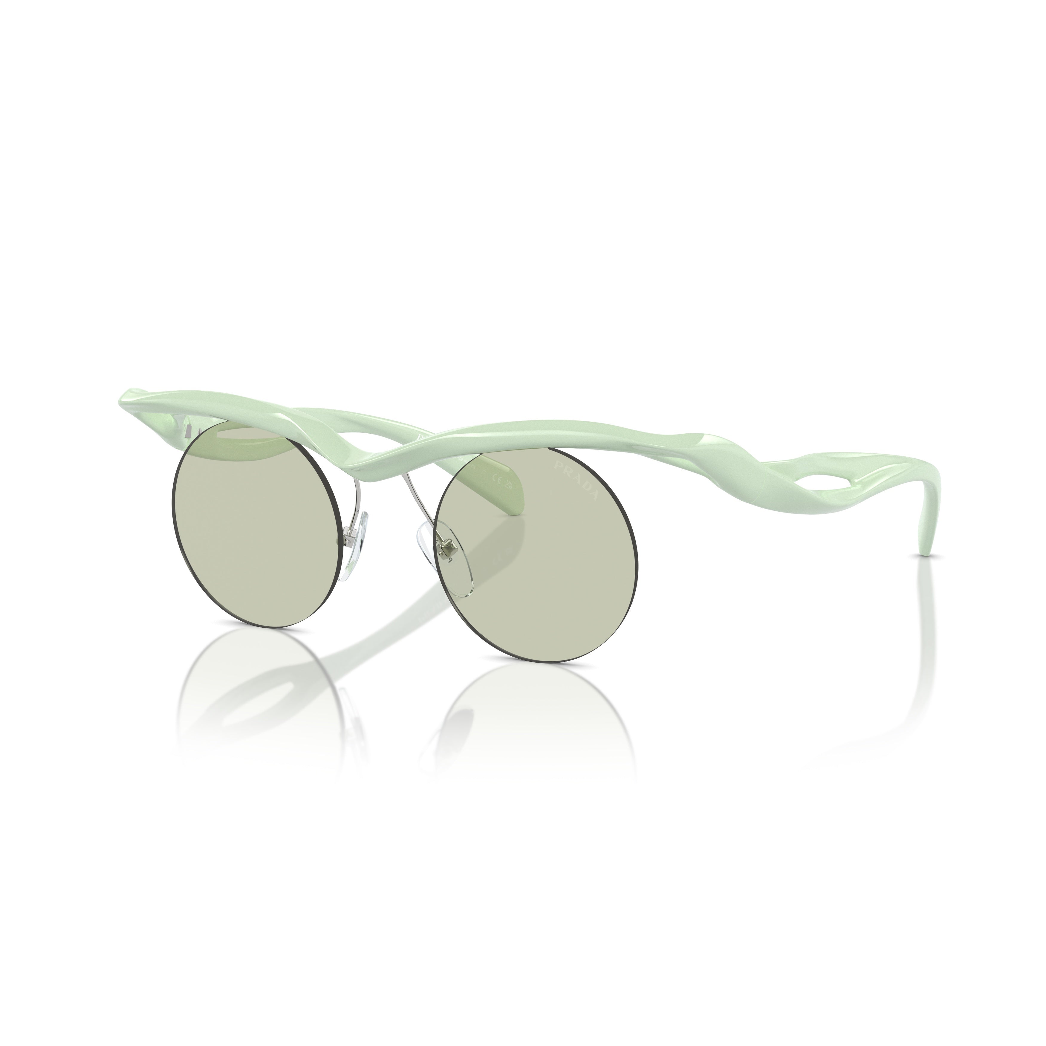 0pr A18s Round Lens Sunglasses