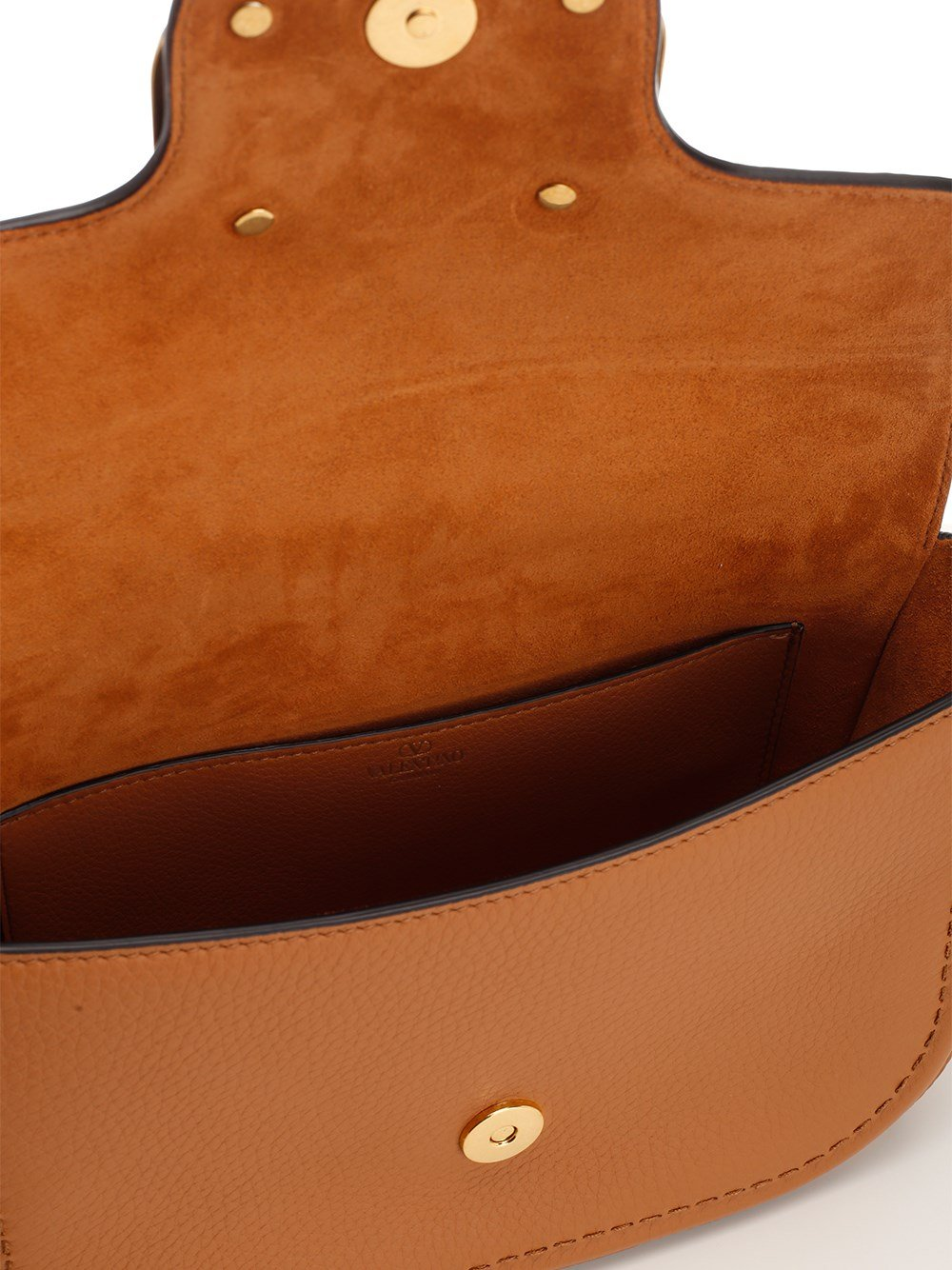Structured Calfskin Leather Shoulder Bag