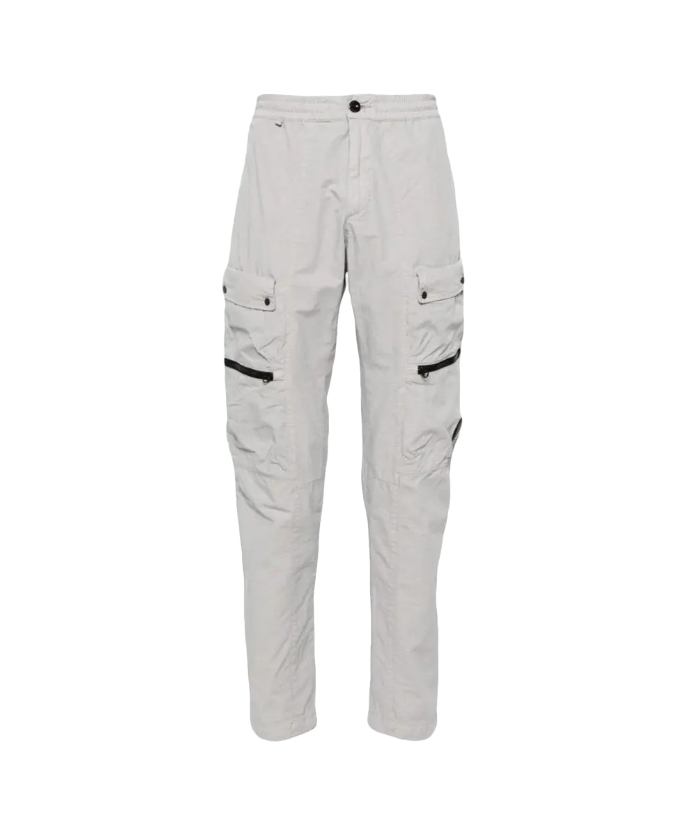 Relaxed Fit Straight Pants With Multiple Pockets And Zipper Details