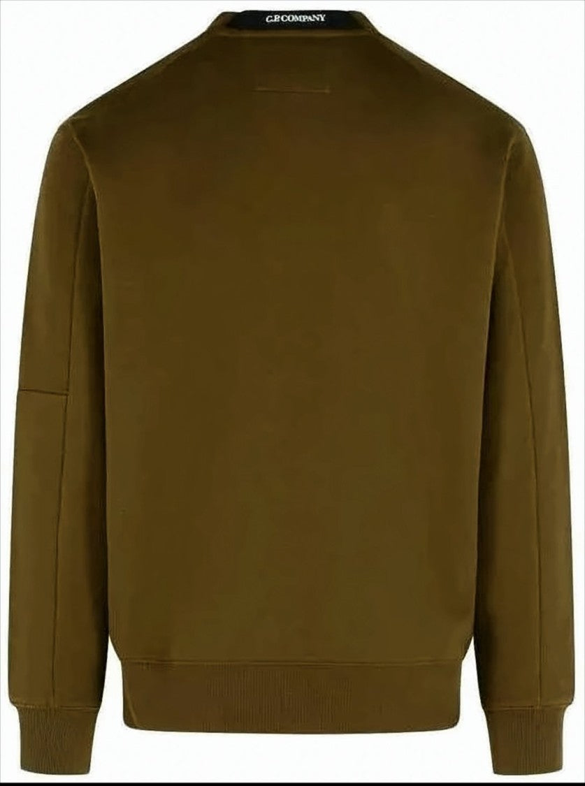 Long-Sleeve Sweatshirt With Zippered Pocket And Ribbed Details