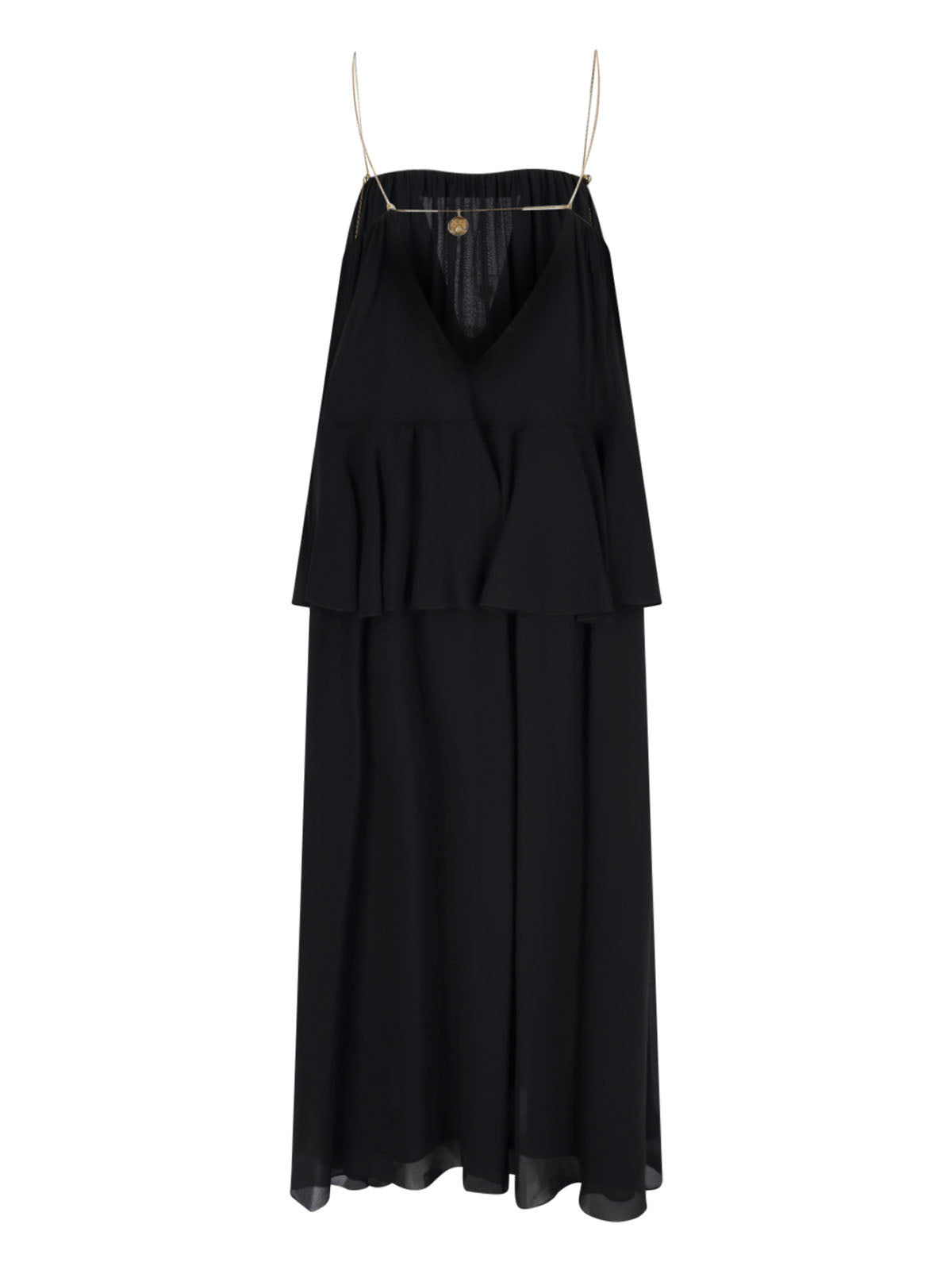 Maxi Silk Dress – Black