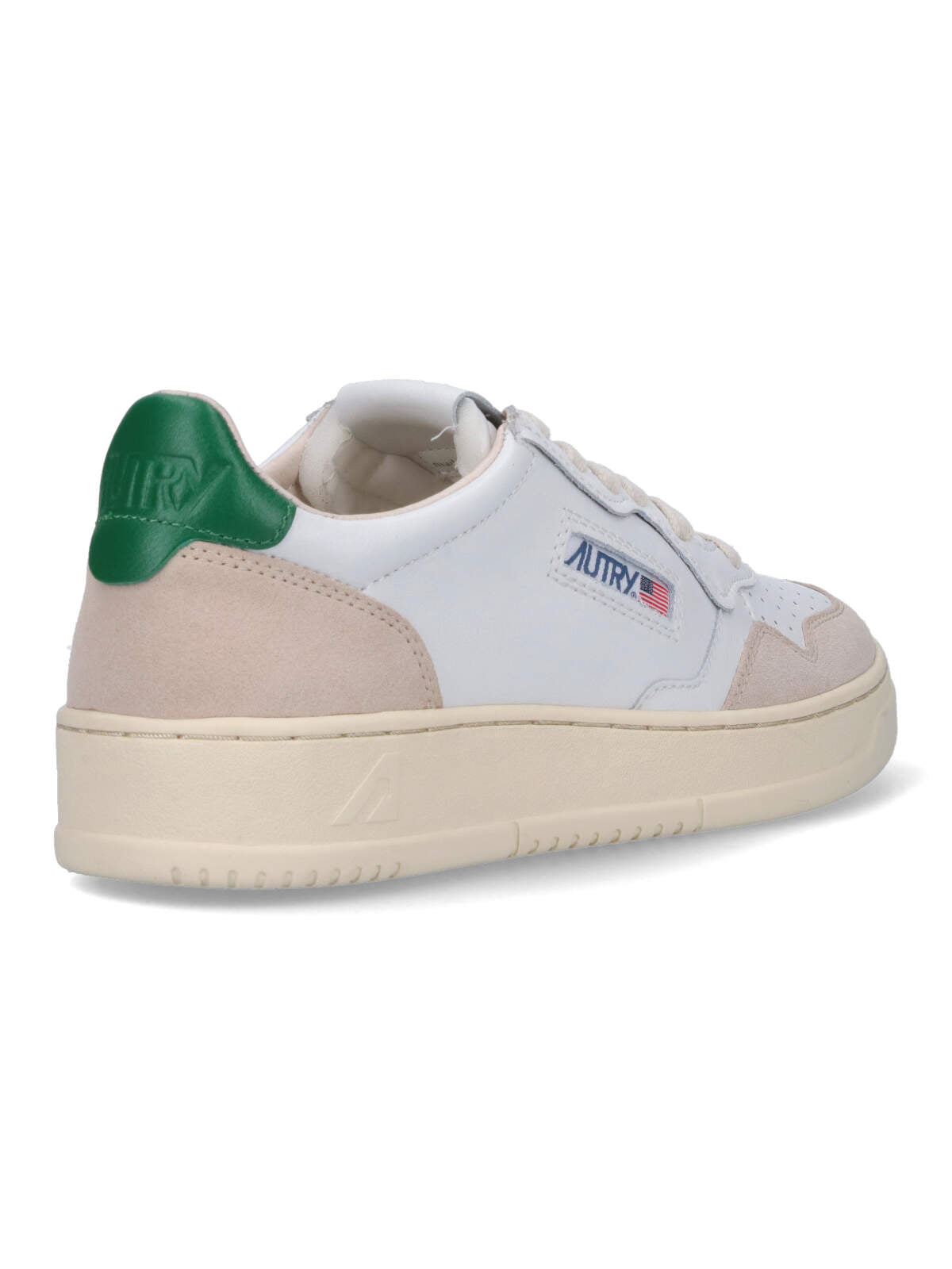 "Medalist" Low Sneakers, In White Leather