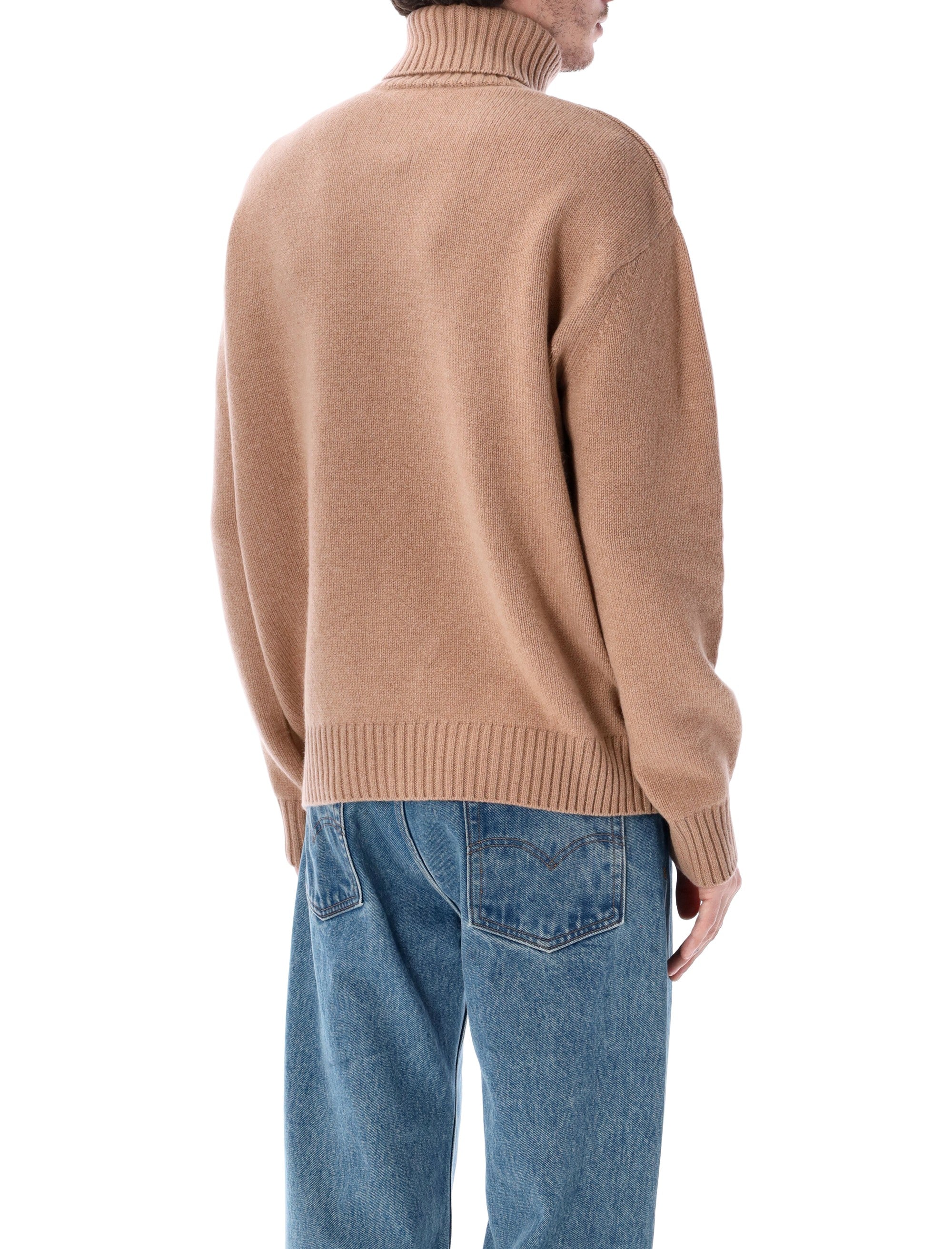 Wool Turtleneck - Camel
