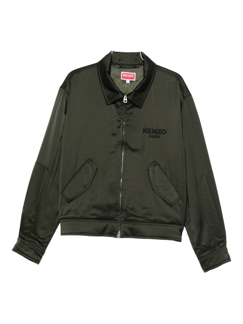 Dark Green Satin Jacket