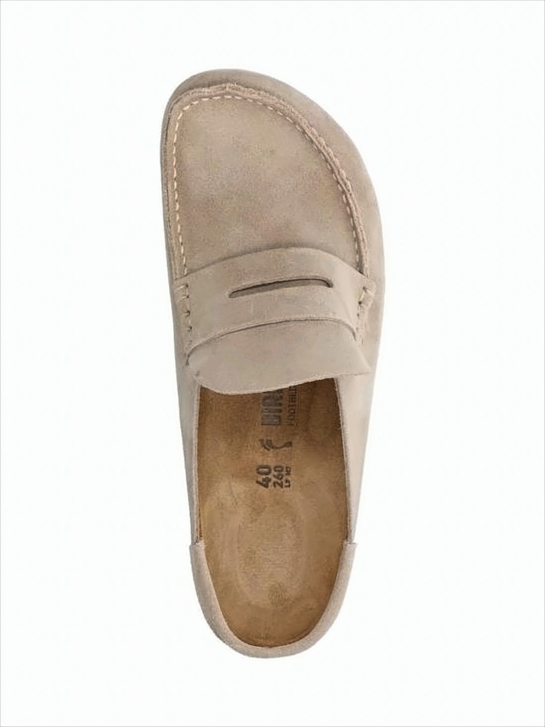 Suede Mule with Penny Strap and EVA Sole