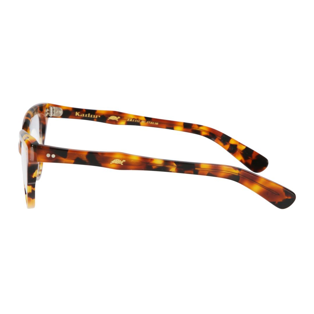 Monya Cat-Eye Tortoiseshell Frame Sunglasses with Silver Accents