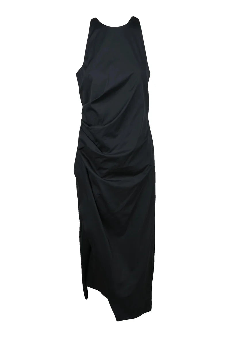 Elegia Ruched Dress - Black