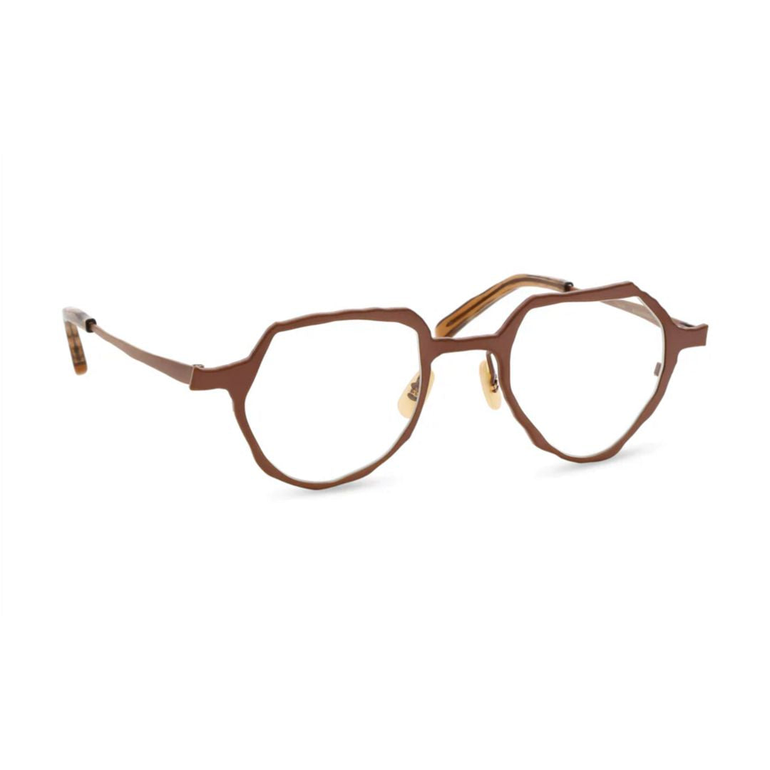 Mm-0085 Angular Polygonal Titanium Eyeglasses