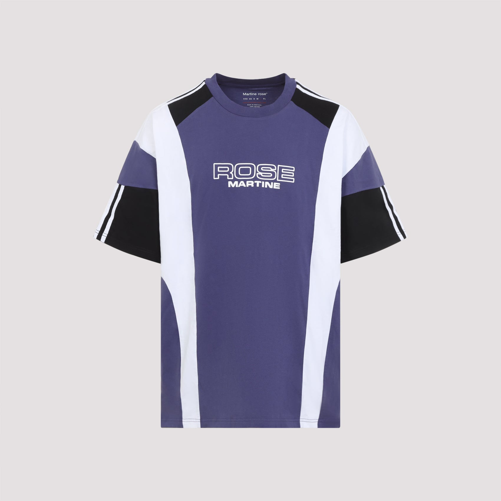Color-Block T-Shirt with Bold Text Design
