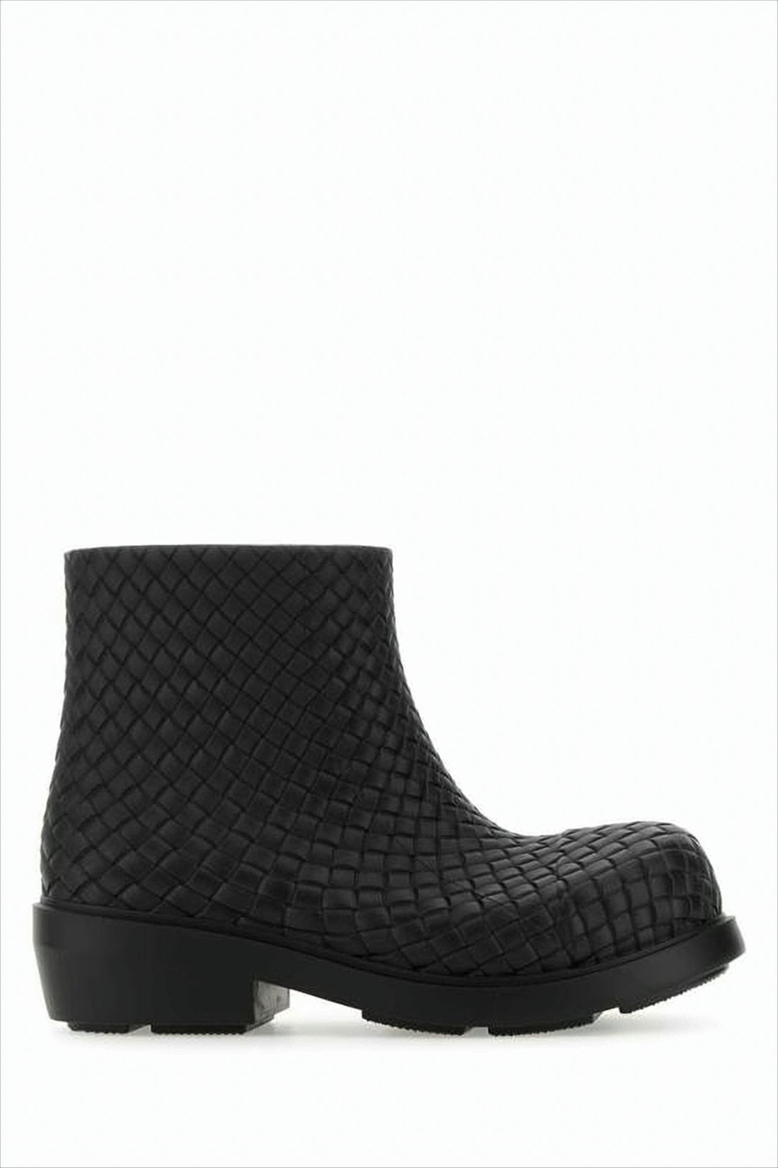 Textured Spider Rubber Ankle Boots