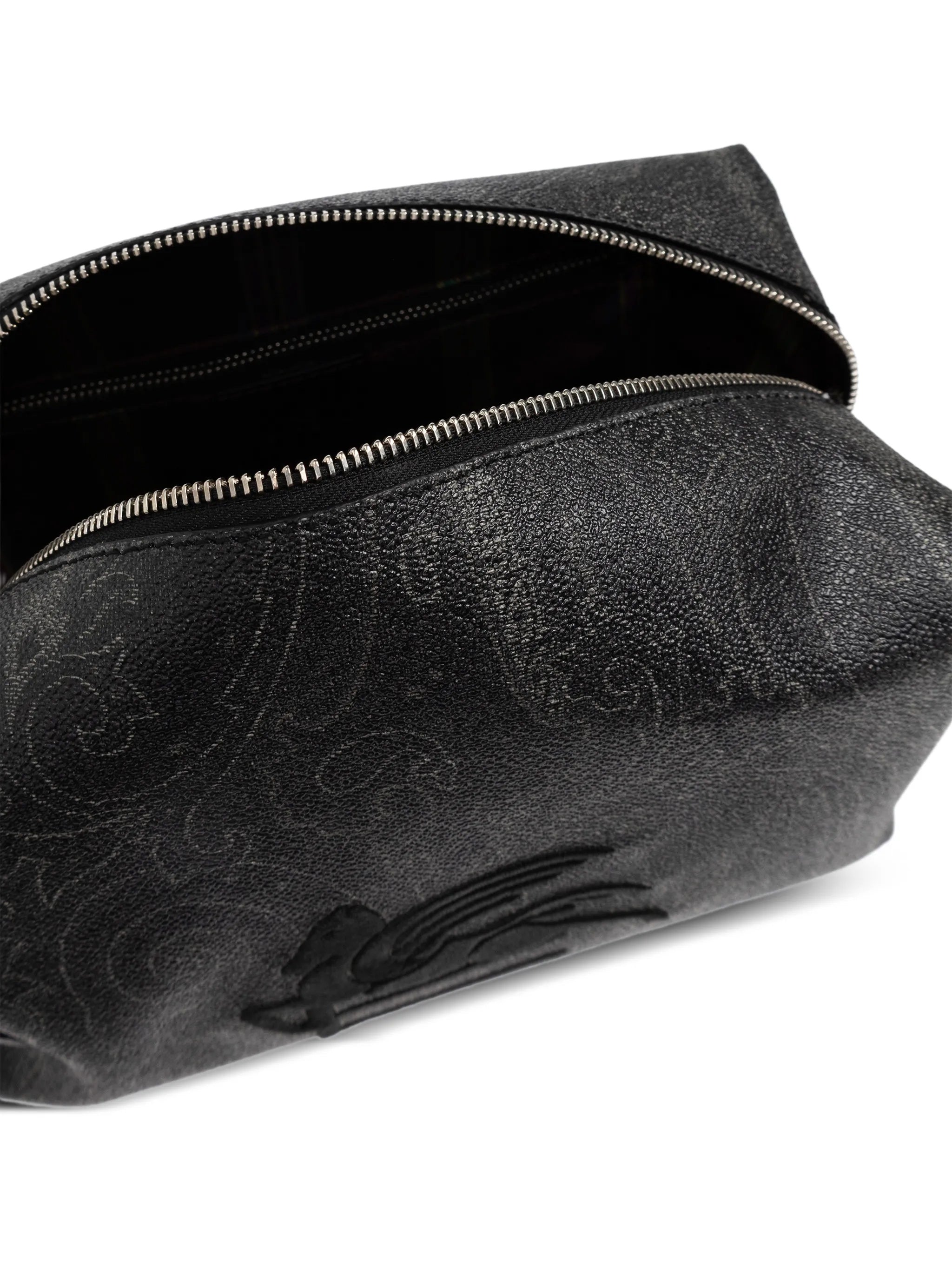 Rectangular Black Paisley 25X12X12 Side-Handle Pouch