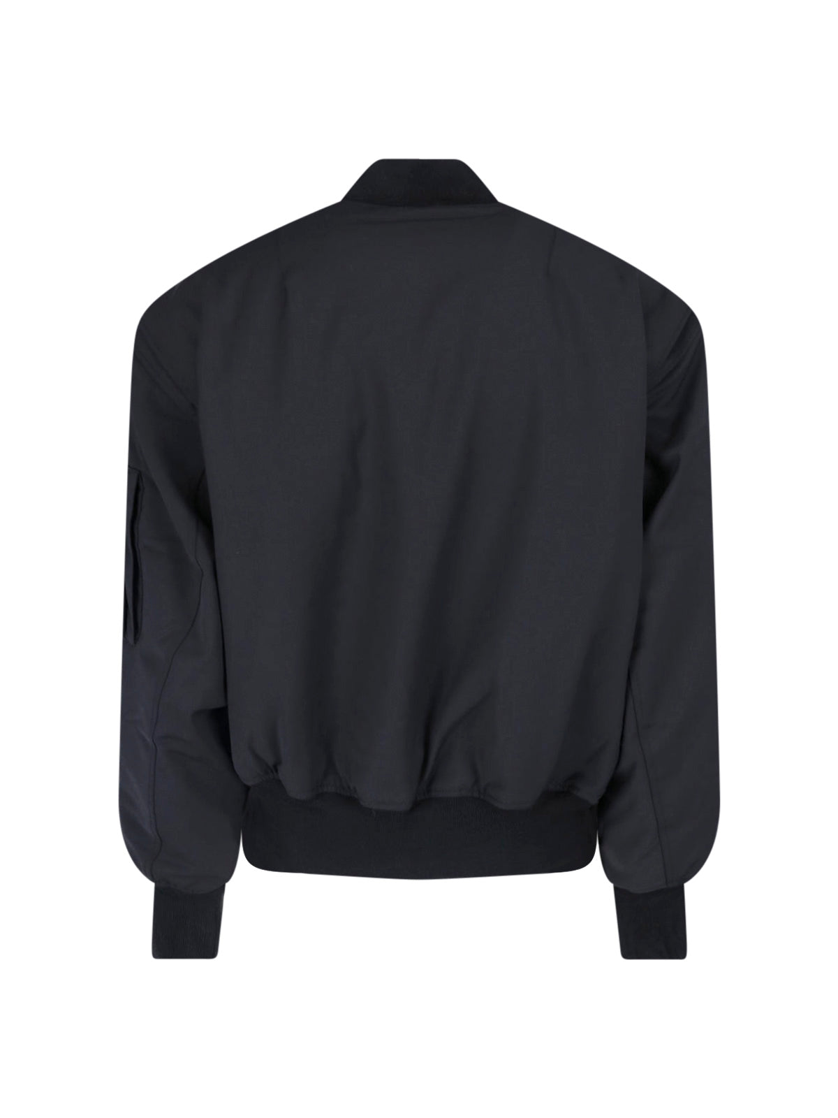 Black Boxy Functional Pocket Jacket