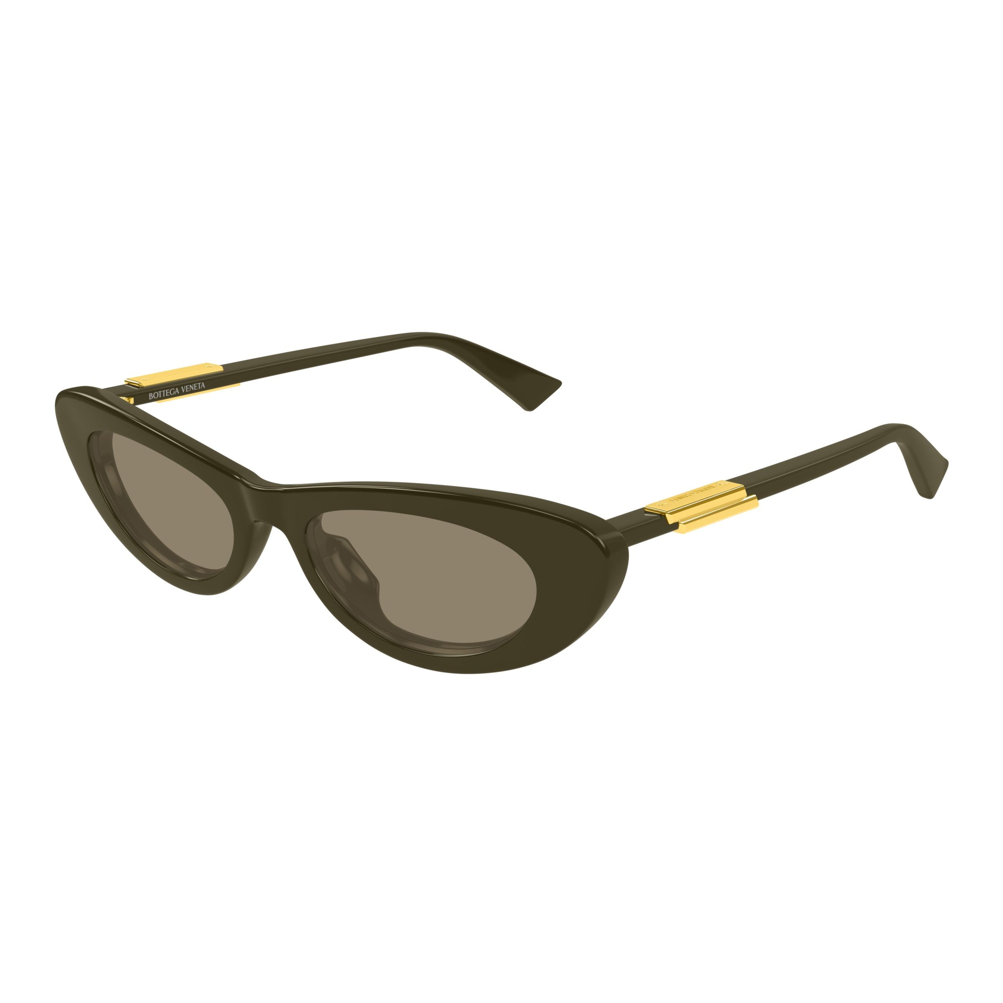 Bv1447s Glossy Dark Olive Cat-Eye Sunglasses