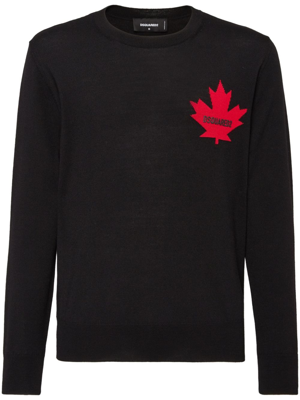 Intarsia-Print Wool Sweater