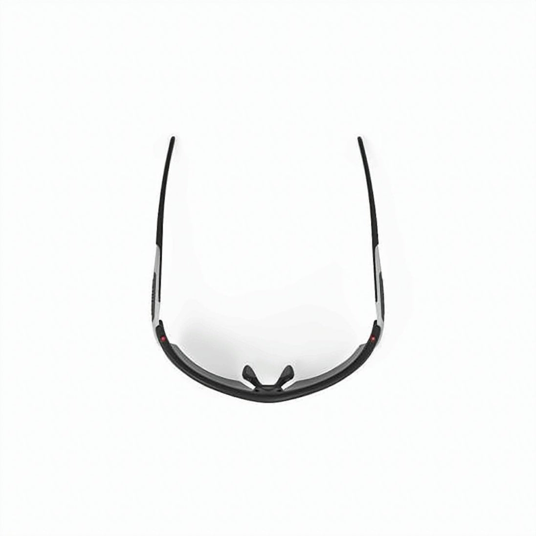 Semi-Rimless Black Sunglasses with Sporty Design