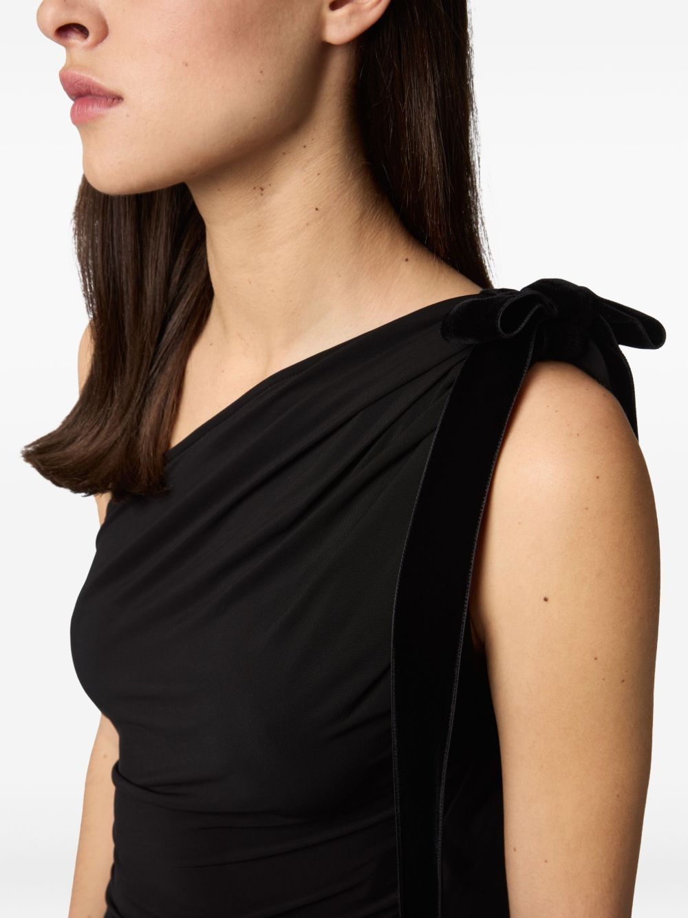 One-Shoulder Black Mini Dress