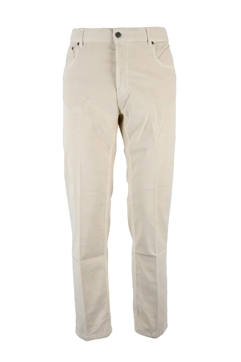 Ivan Velvet Trousers - White