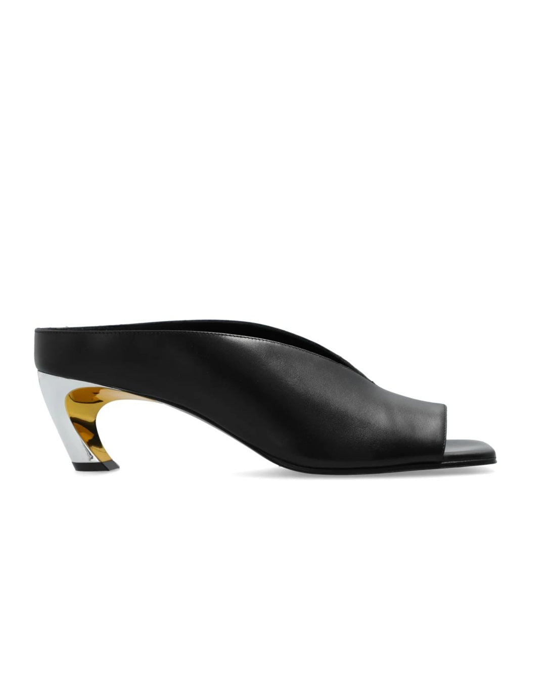 Open-Toe Pumps With Curved Heel