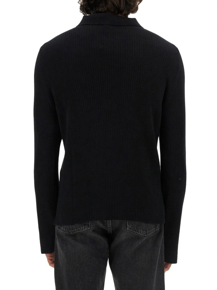 Slim Fit Black Polo