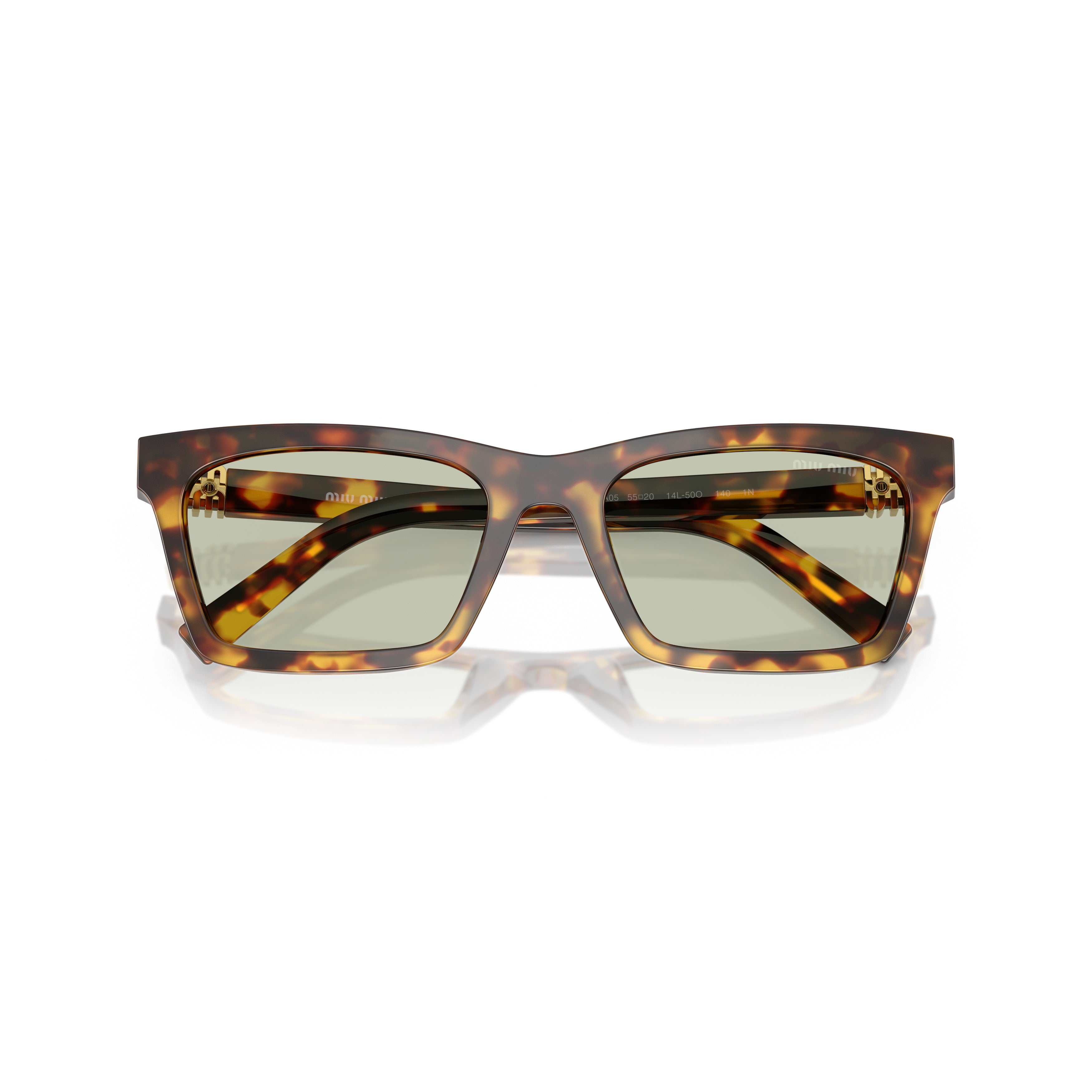 0mu A05s Rectangular Tortoiseshell Acetate Sunglasses