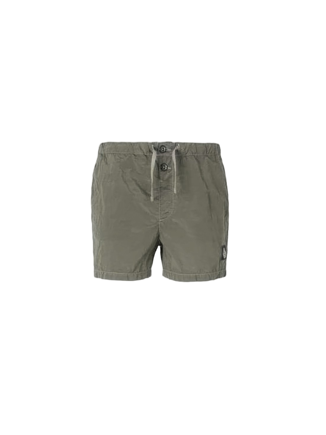 Compact Texture Olive Green Shorts