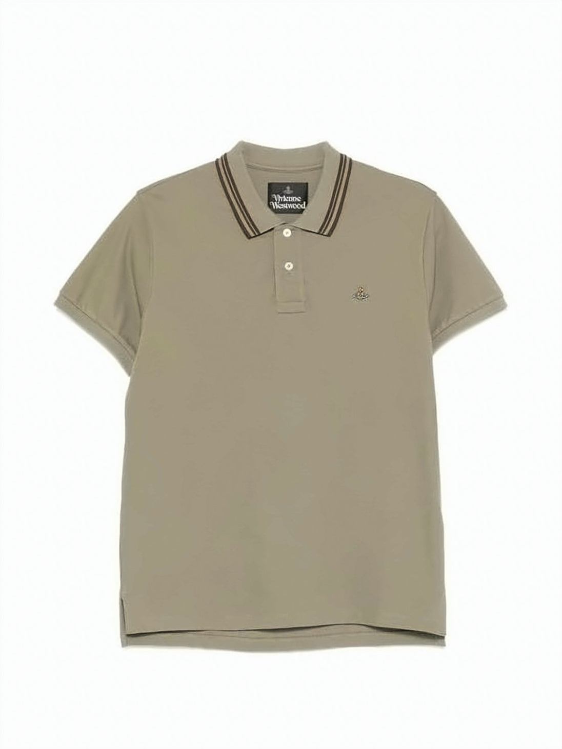 White Premium Cotton Double Stripe Polo