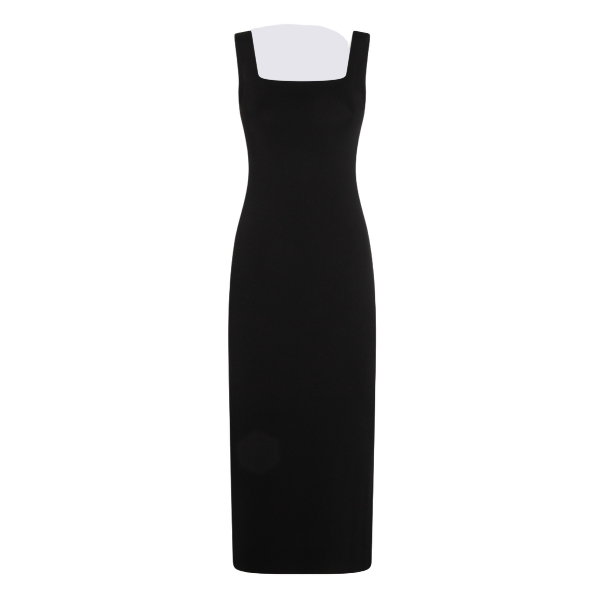 Midi Dress with Square Neckline