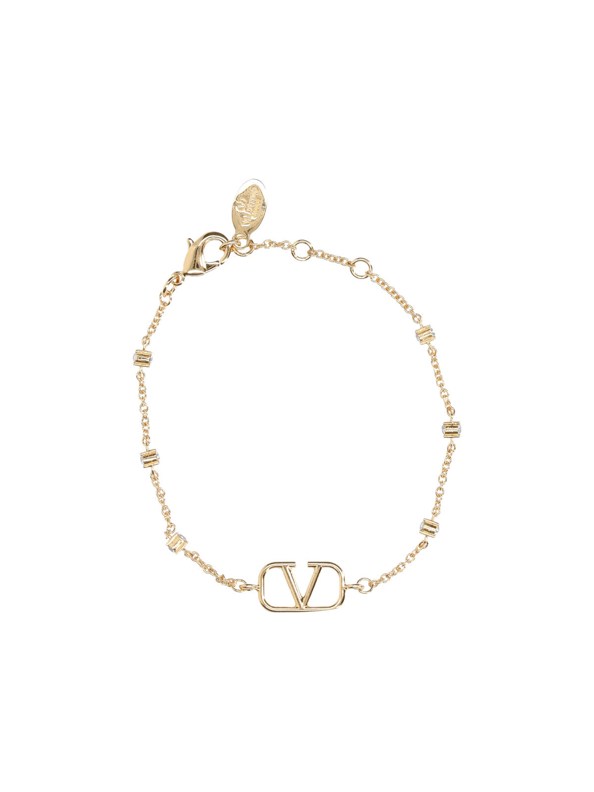 Gold VLogo Signature Brass Bracelet