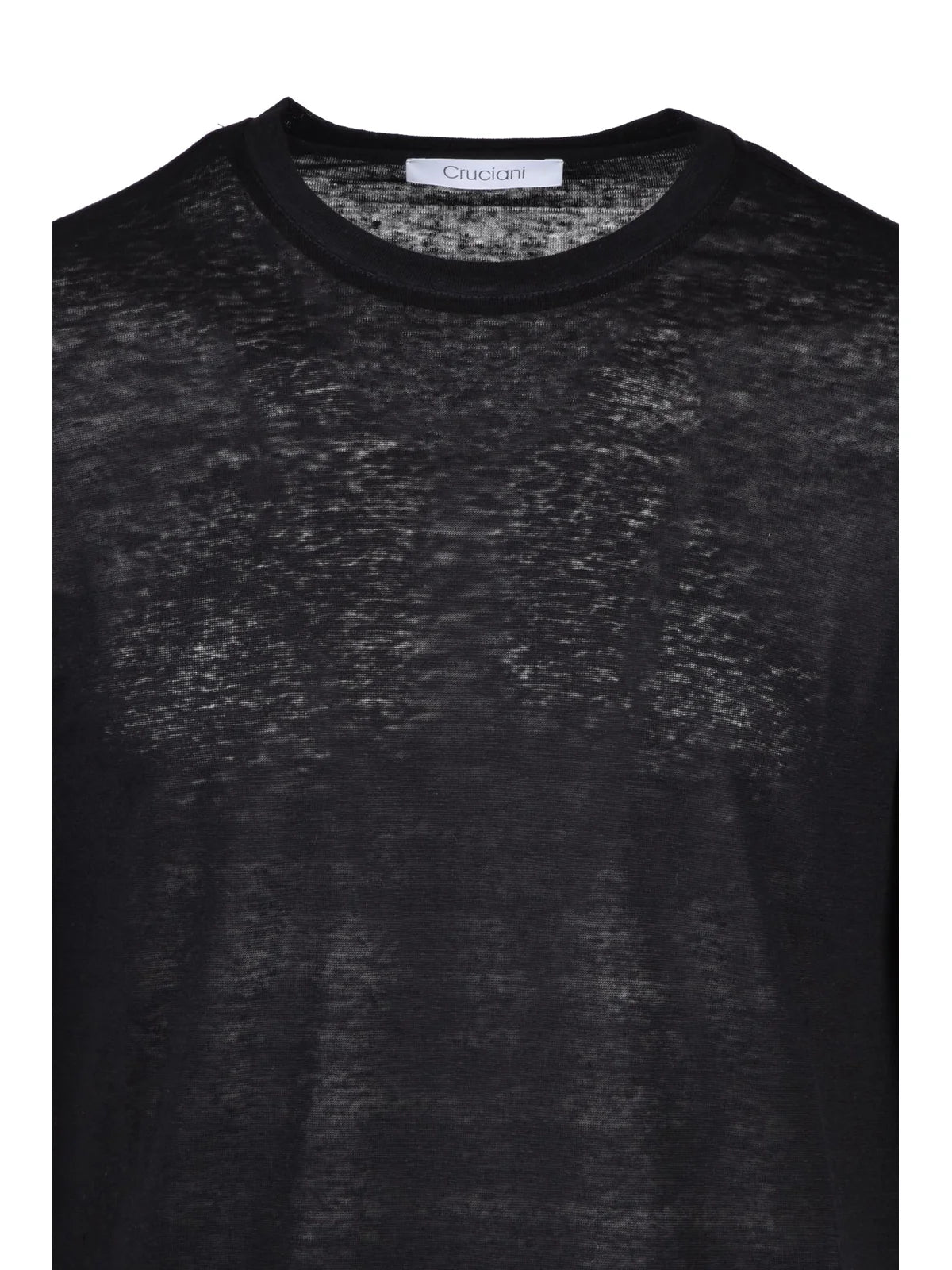 Linen T-shirt - Black