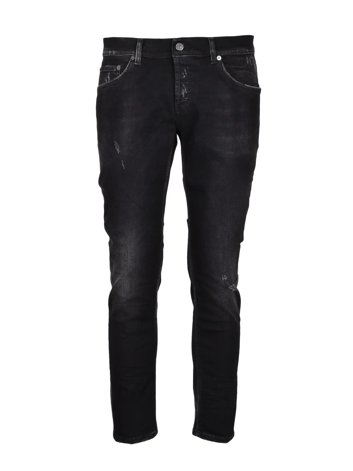 Black Mius Slim Fit Cotton Elastane Jeans