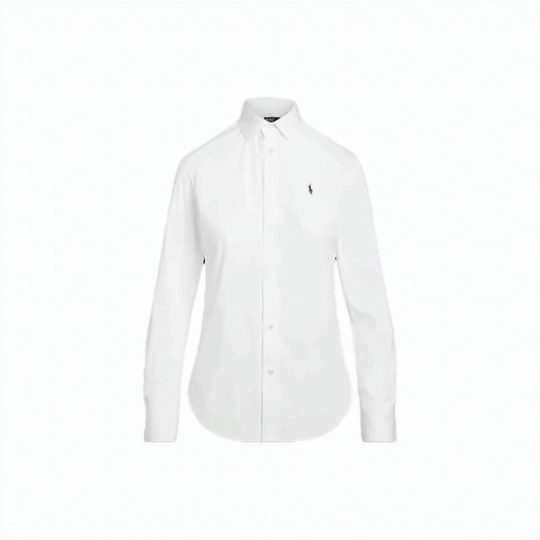 Long-Sleeve Slim Fit Shirt with Pointed Collar