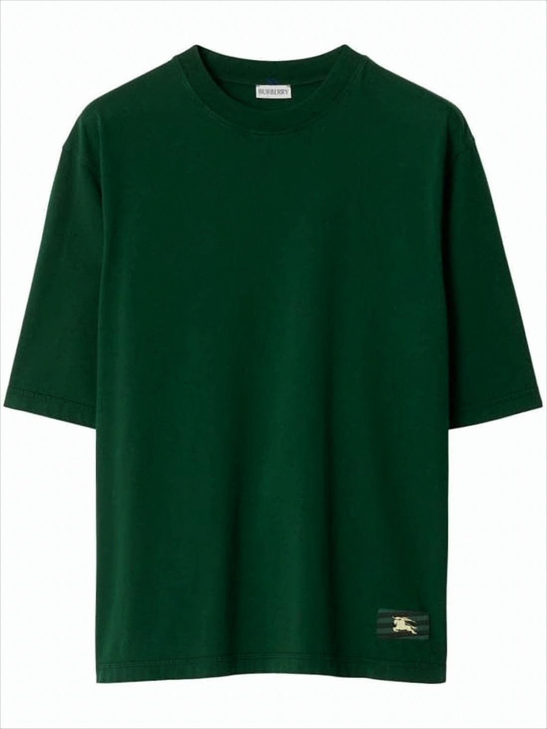 Boxy-Fit Deep Green Cotton T-Shirt