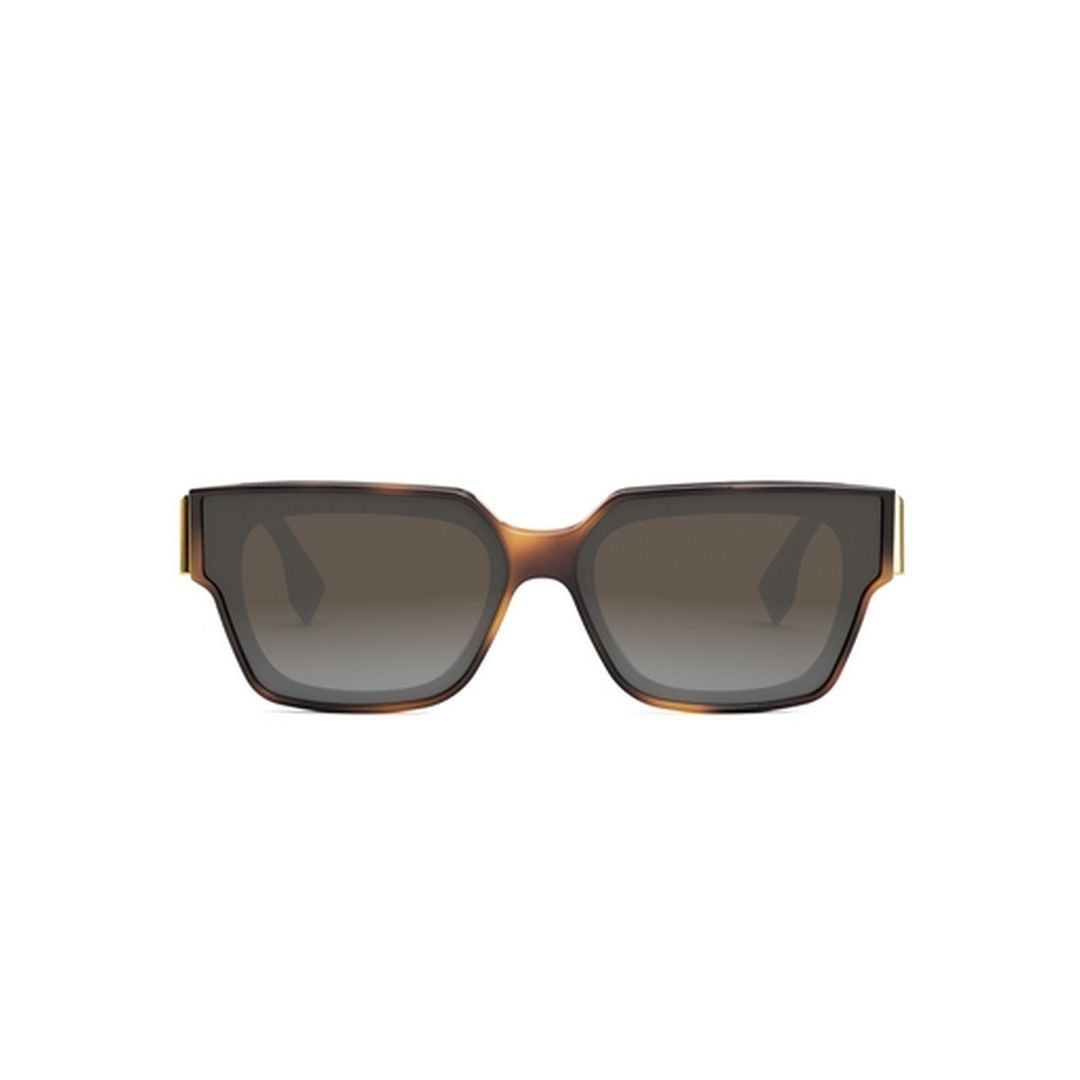 Fe40099i Oversized Square Tortoiseshell Sunglasses