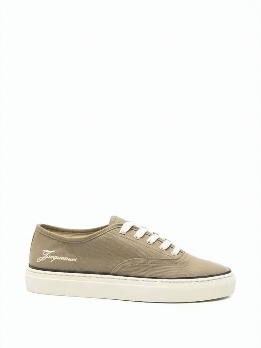 Low-Top Canvas Sneakers with Embroidered Branding