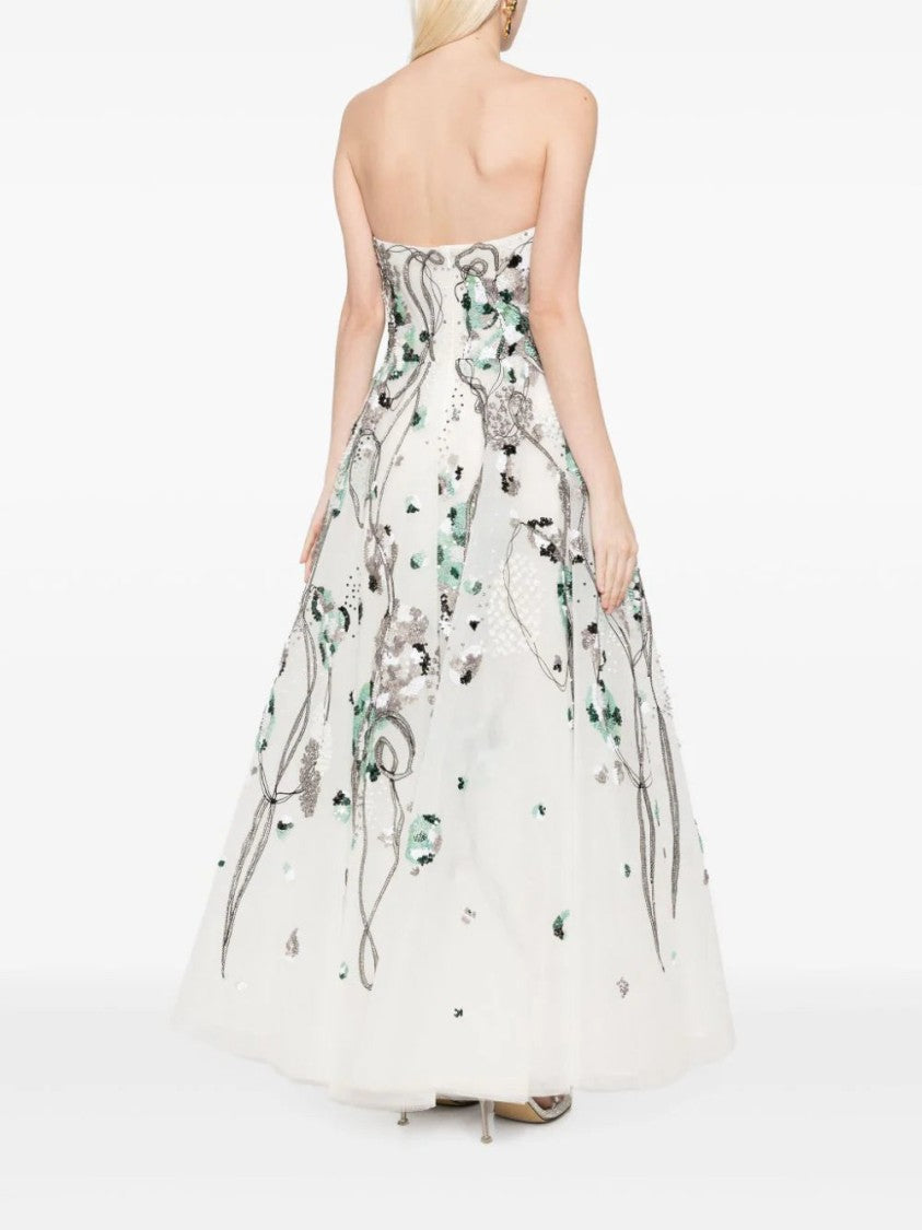Tulle Midi, Beaded Dress