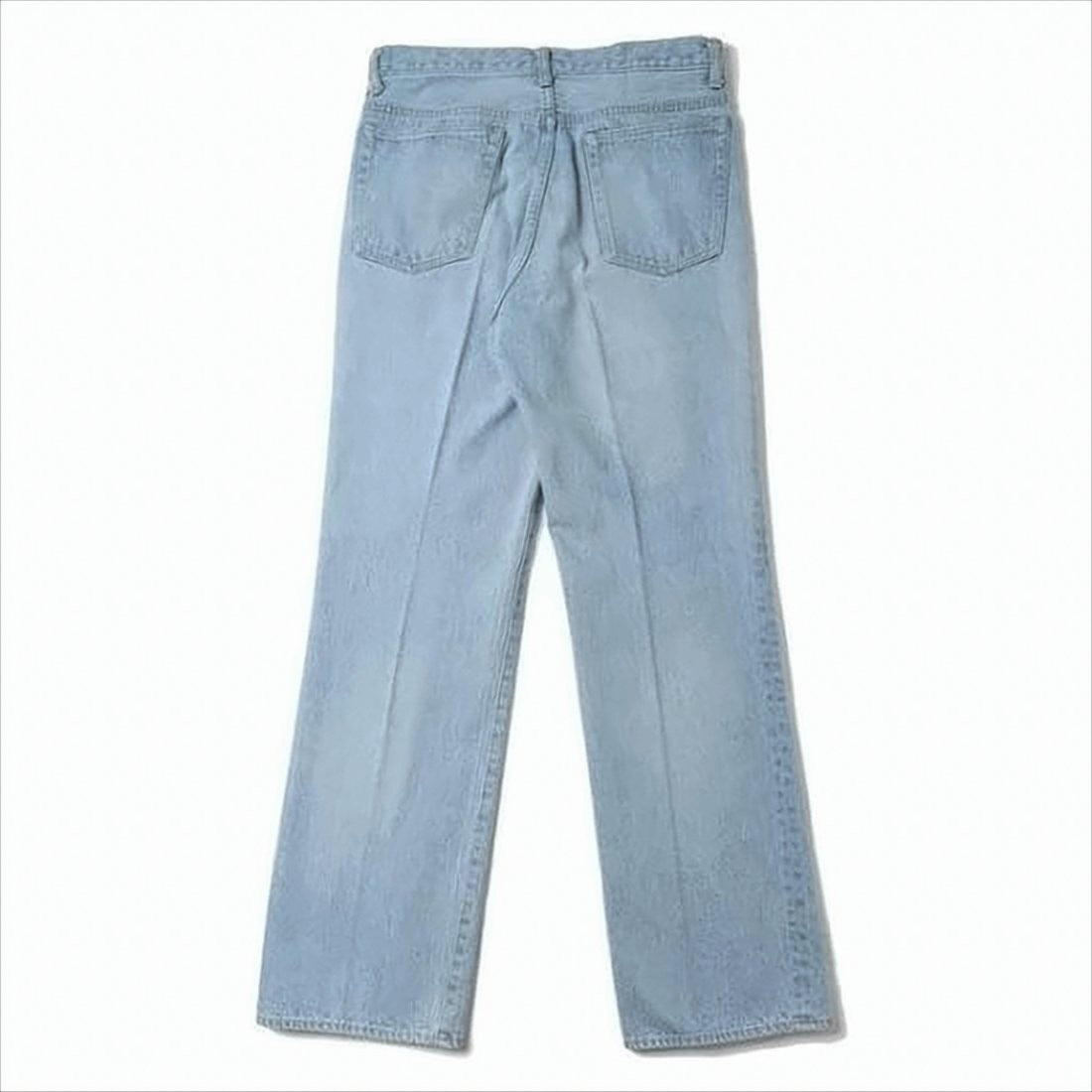 Light Wash Straight-Leg Denim Pants