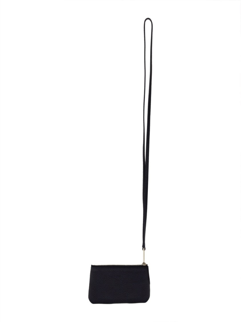 Leather Card Holder With Convenient Strap