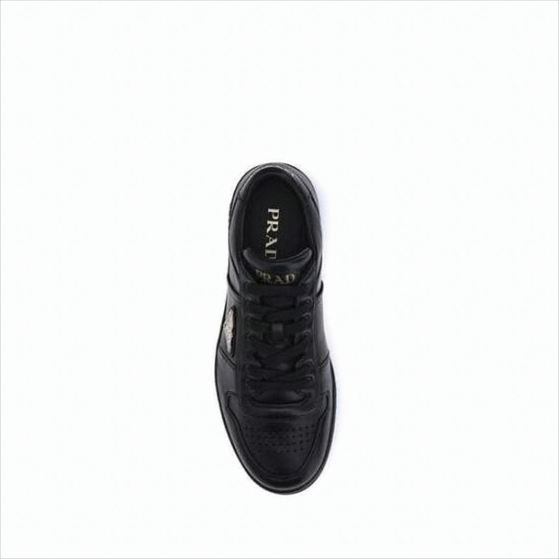 Bold Black Leather Low-Top Sneakers