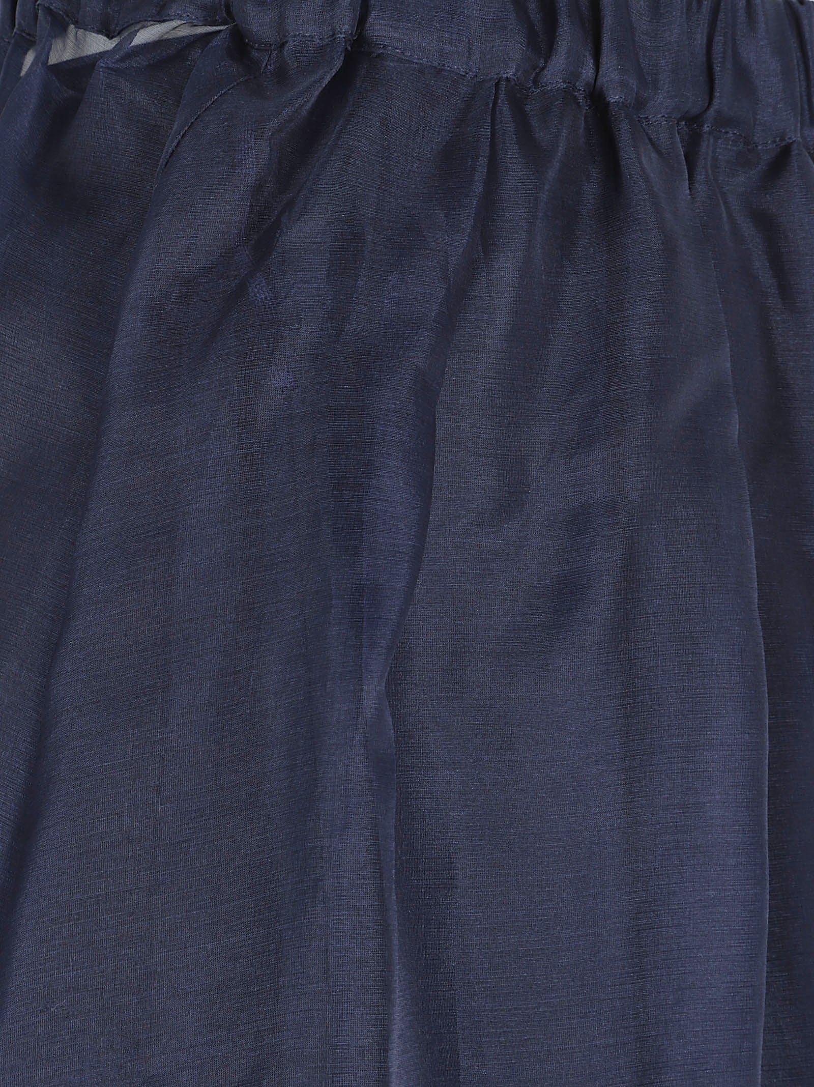 Flared Midi Skirt with Pleated Detailing in Silk