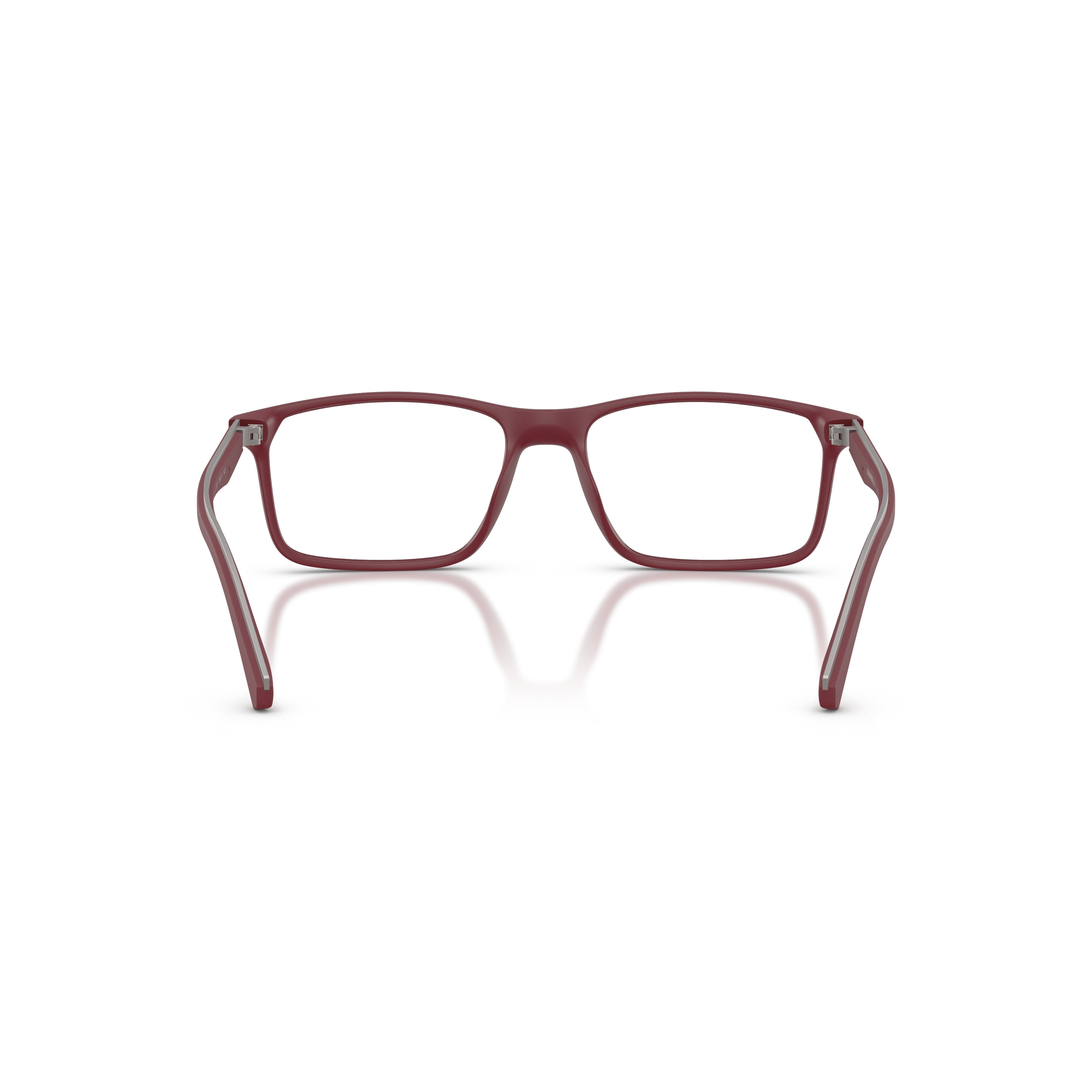 0ea3266u Rectangular Deep Burgundy Eyeglasses with Matte Finish