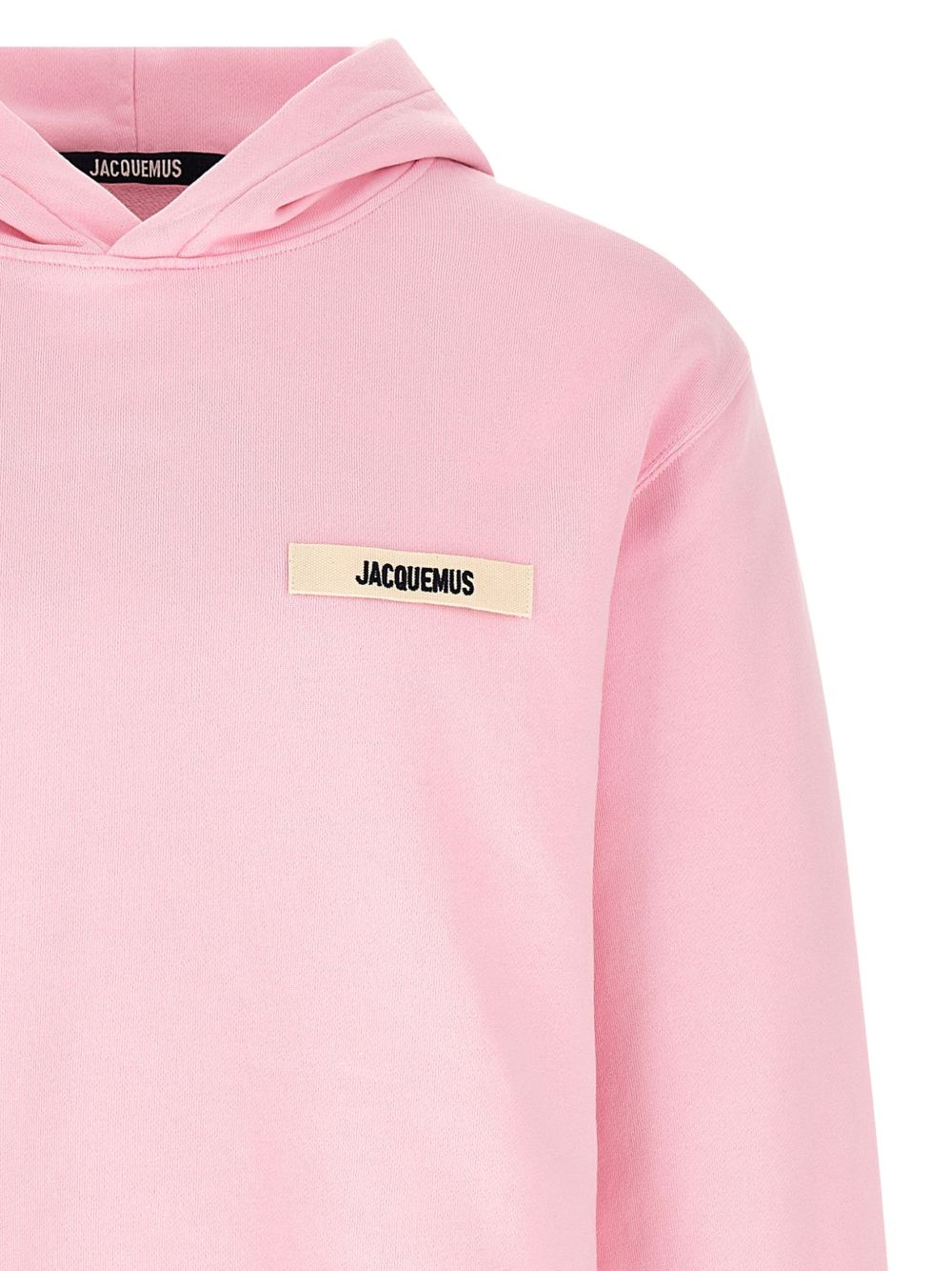 Pastel Pink Cotton Fleece Hoodie